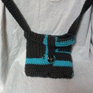 Vintage HandMade BoHO Crocheted Woman's Purse Crafted Hippy 70's